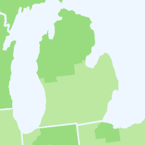 Map of Kalamazoo, MI