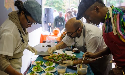 West Harlem Community Healthy Food Hub opening