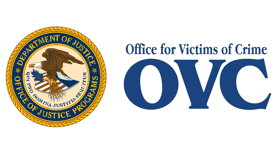 Department of Justice logo for Office of Victims of Crime "OVC"